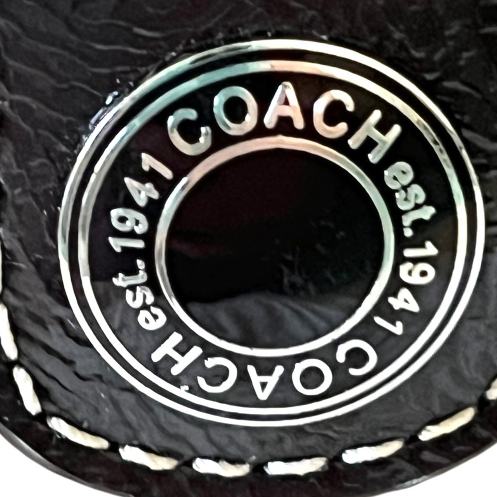 Coach Brown Tan Signature Zip Wallet - Picture 10 of 11